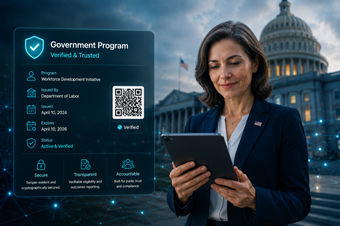 Government program credential verification