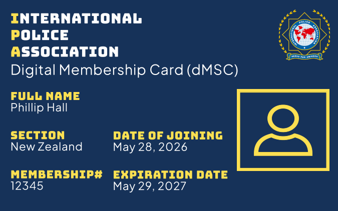 Example digital membership credential front